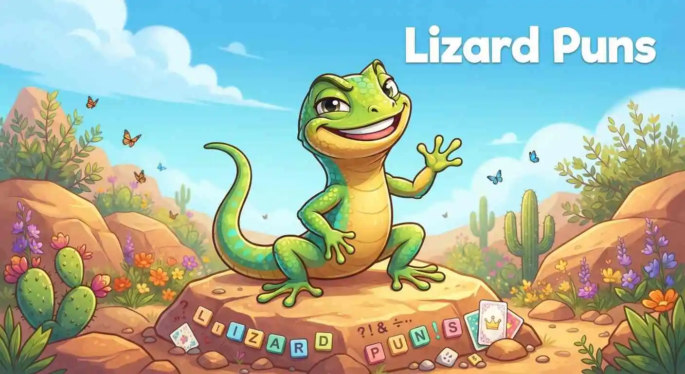 Funny lizard smilin