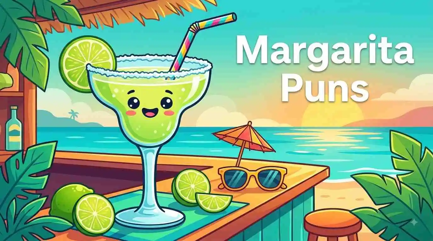 Funny margarita glass character