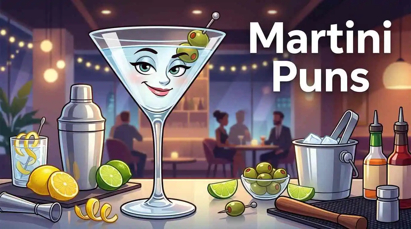 Funny martini glass