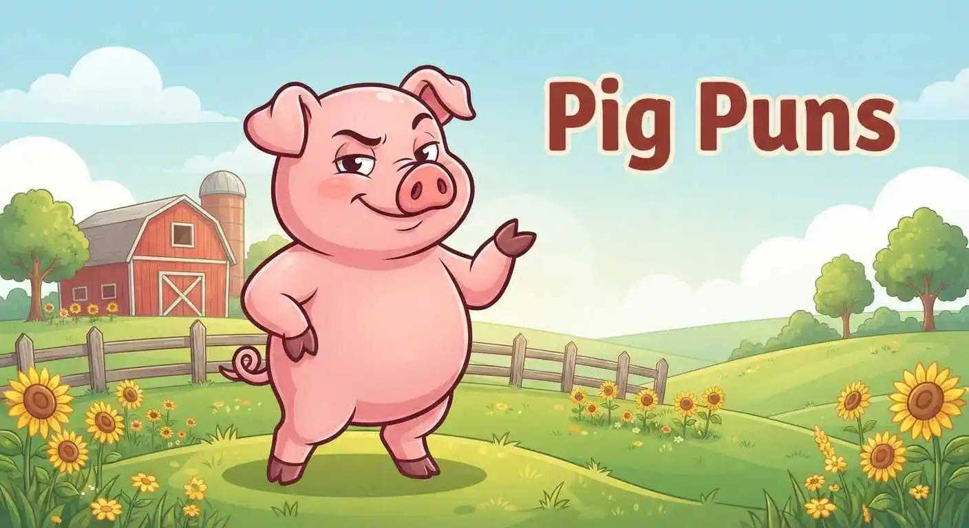 Cute piglet enjoying farm life