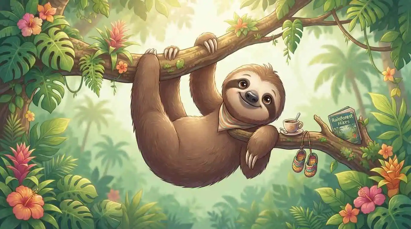 Lazy Sloth Hanging