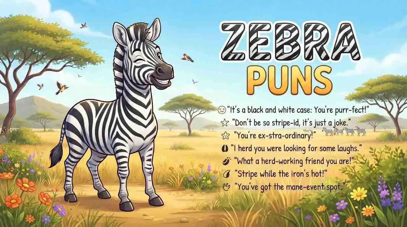Funny zebra puns